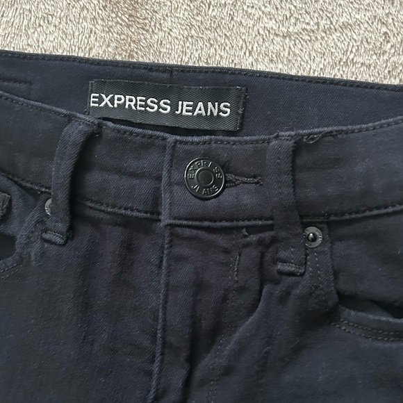 Express Black Ripped Distressed skinny Jeans - Picture 4 of 11
